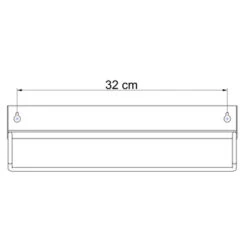 Sealskin Plank- En Handdoekhouder Brix Zwart -Badkamer Winkel 123 826