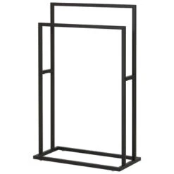 Sealskin Carré Handdoekrek Vrijstaand Zwart -Badkamer Winkel 123 878