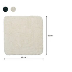 Sealskin Badmat Angora 60x60cm Off-white -Badkamer Winkel 123 89