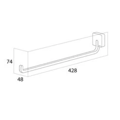 Tiger Handdoekrek Impuls RVS -Badkamer Winkel 123 944