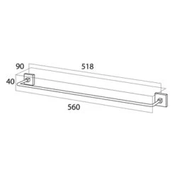 Tiger Handdoekrek Melbourne Chroom -Badkamer Winkel 123 950