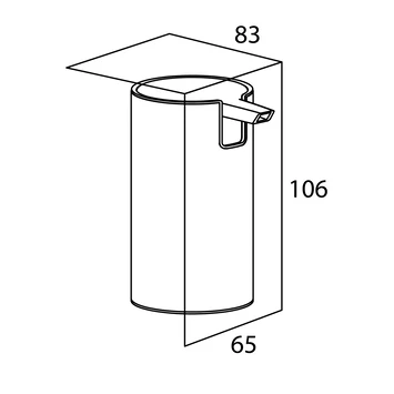 Tiger Zeepdispenser Boston Staand RVS Glans 7 Tiger Zeepdispenser Boston Staand RVS Glans - Afbeelding 5