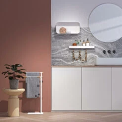 Sealskin Handdoekrek Brix Metaal Wit -Badkamer Winkel 123 974