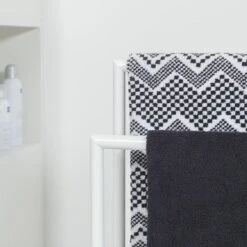 Sealskin Handdoekrek Tube Metaal Wit -Badkamer Winkel 123 986